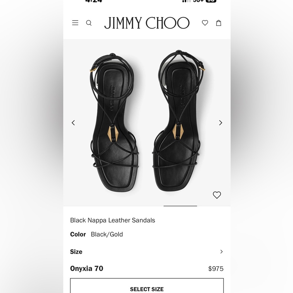 Prada Black Nappa Leather Sandals